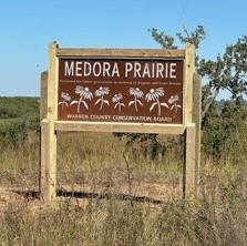 Medora Prairie Park sign
